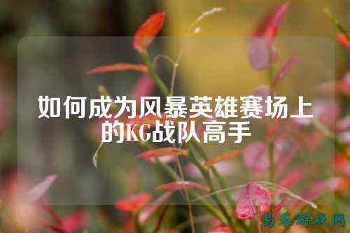 如何成为风暴英雄赛场上的KG战队高手