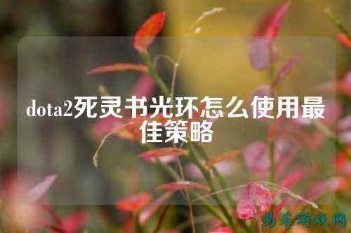 dota2死灵书光环怎么使用最佳策略