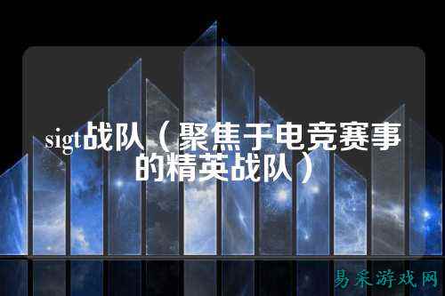sigt战队（聚焦于电竞赛事的精英战队）