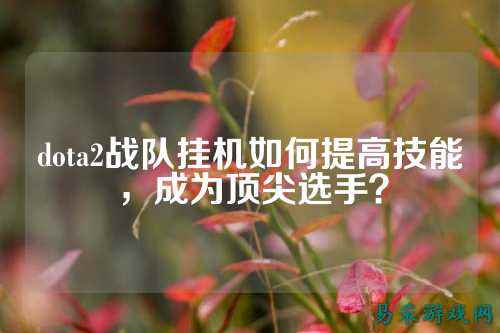 dota2战队挂机如何提高技能，成为顶尖选手？