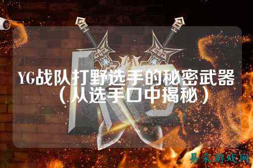 YG战队打野选手的秘密武器（从选手口中揭秘）