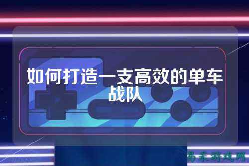 如何打造一支高效的单车战队