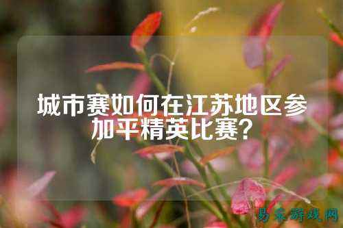 城市赛如何在江苏地区参加平精英比赛？