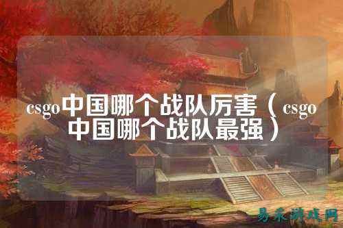 csgo中国哪个战队厉害(csgo中国哪个战队最强)