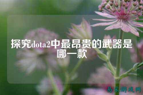 探究dota2中最昂贵的武器是哪一款