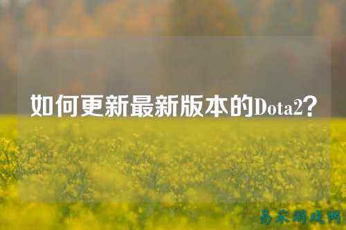 如何更新最新版本的Dota2？