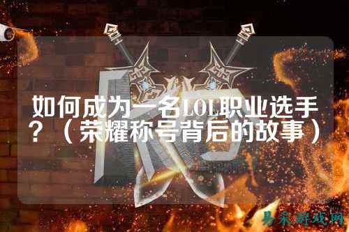 如何成为一名LOL职业选手？（荣耀称号背后的故事）