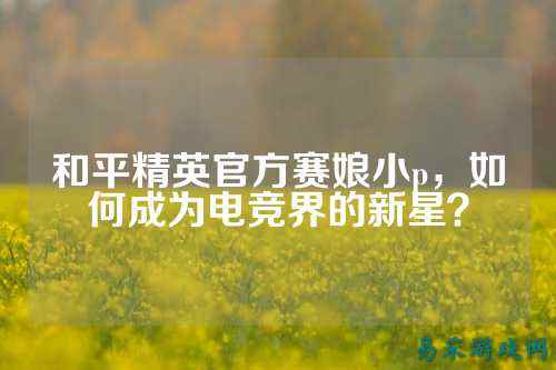 和平精英官方赛娘小p,如何成为电竞界的新星?