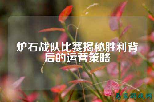 炉石战队比赛揭秘胜利背后的运营策略