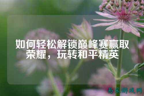 如何轻松解锁巅峰赛赢取荣耀,玩转和平精英