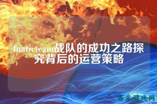 fnaticteam战队的成功之路探究背后的运营策略