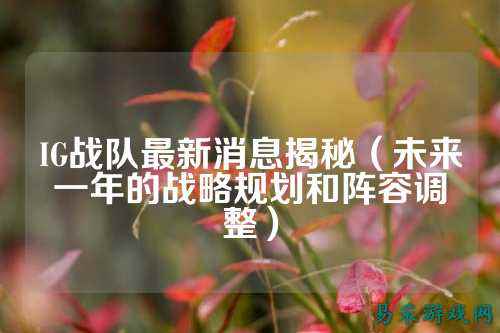 IG战队最新消息揭秘（未来一年的战略规划和阵容调整）