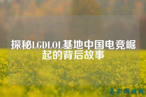 探秘LGDLOL基地中国电竞崛起的背后故事