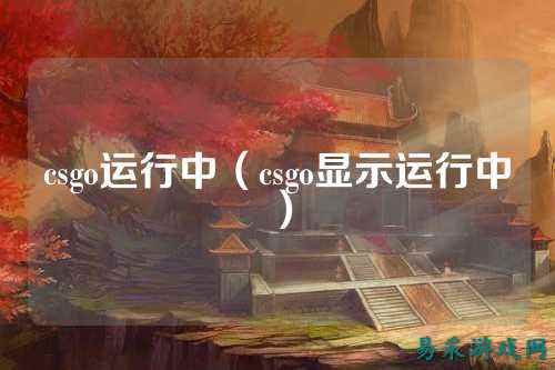 csgo运行中（csgo显示运行中）