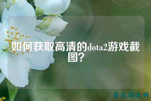 如何获取高清的dota2游戏截图?