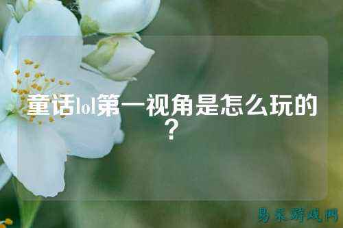童话lol第一视角是怎么玩的?
