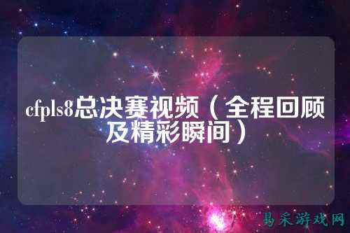 cfpls8总决赛视频(全程回顾及精彩瞬间)