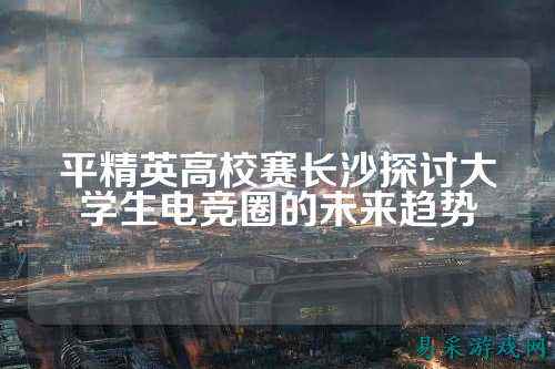 平精英高校赛长沙探讨大学生电竞圈的未来趋势