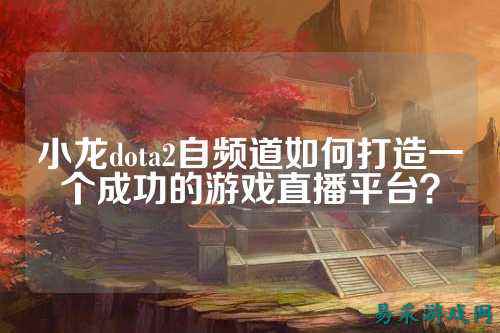 小龙dota2自频道如何打造一个成功的游戏直播平台?