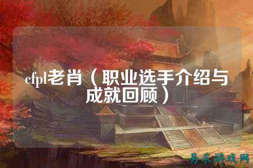 cfpl老肖(职业选手介绍与成就回顾)