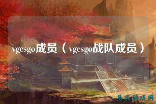 vgcsgo成员(vgcsgo战队成员)