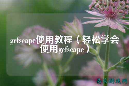 gcfscape使用教程（轻松学会使用gcfscape）