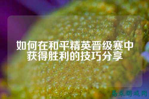 如何在和平精英晋级赛中获得胜利的技巧分享