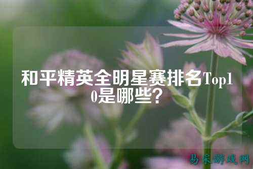 和平精英全明星赛排名Top10是哪些?