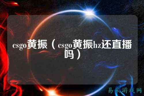 csgo黄振(csgo黄振hz还直播吗)