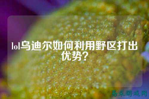lol乌迪尔如何利用野区打出优势?