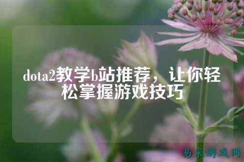 dota2教学b站推荐,让你轻松掌握游戏技巧