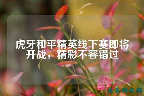 虎牙和平精英线下赛即将开战,精彩不容错过