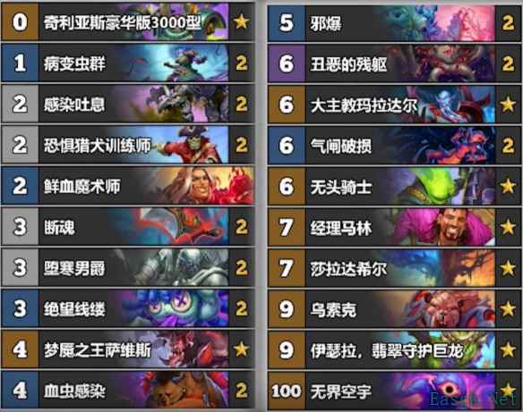 炉石传说控制蛆DK卡组代码分享
