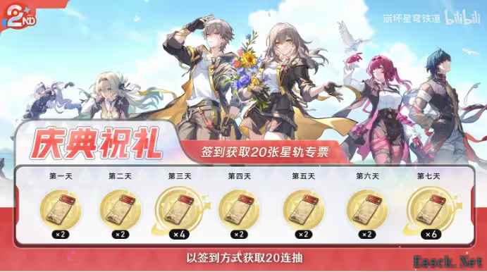 崩坏星穹铁道3.2版本周年庆奖励介绍