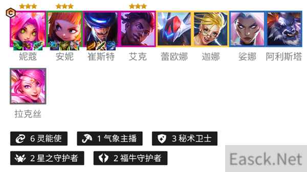 云顶之弈s8.5星守灵能妮蔻怎么玩
