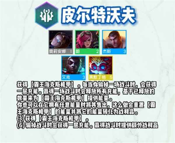云顶之弈s9皮尔特沃夫羁绊效果一览