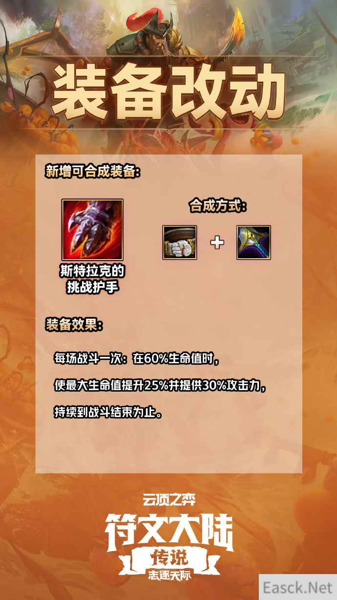 云顶之弈S9.5斯特拉克的挑战护手合成攻略