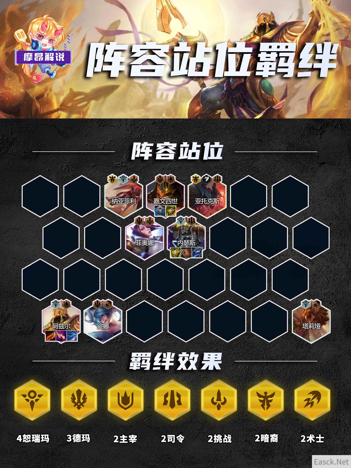 云顶之弈s9.5鬼畜流沙皇阵容推荐