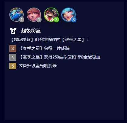 云顶之弈S10超级粉丝羁绊属性是什么