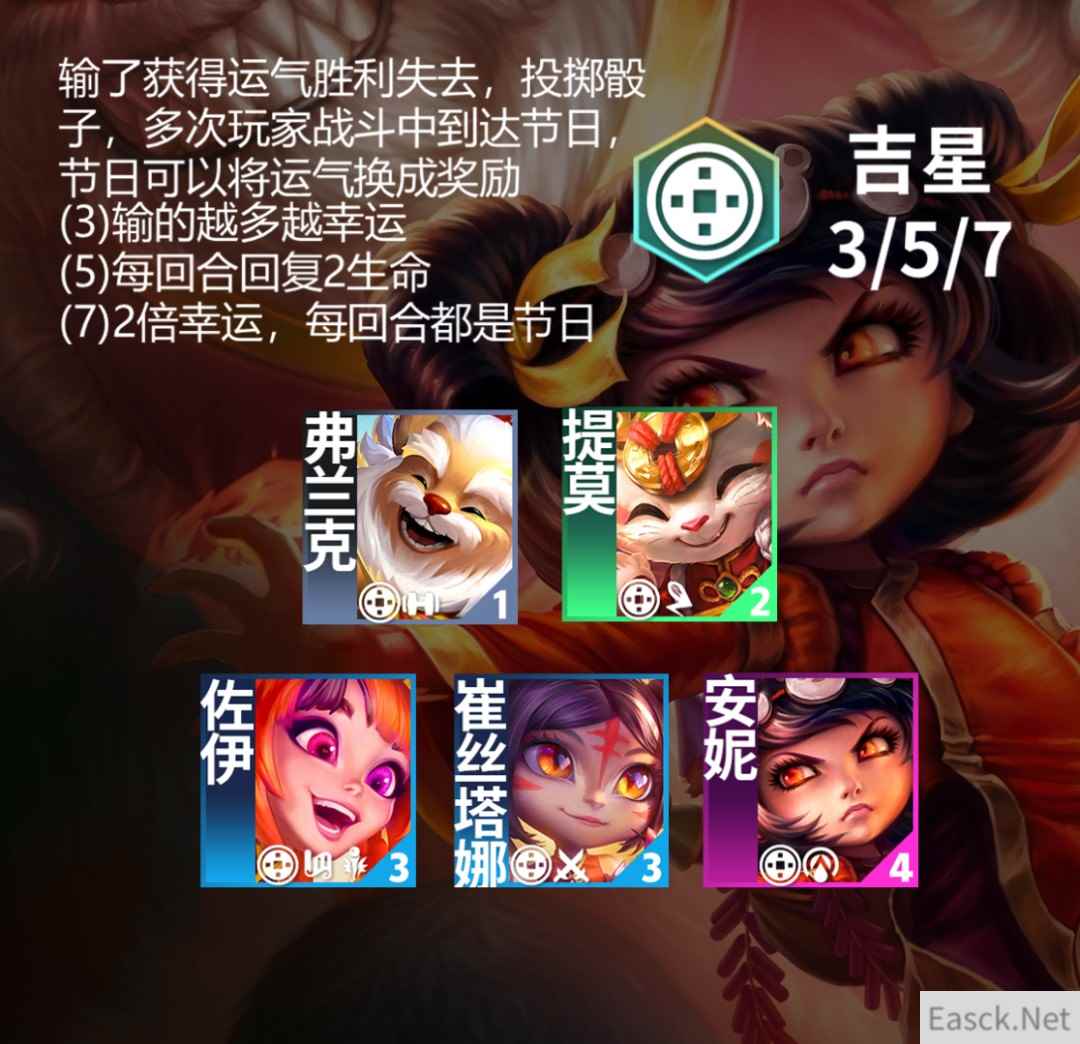 云顶之弈s11吉星羁绊效果一览