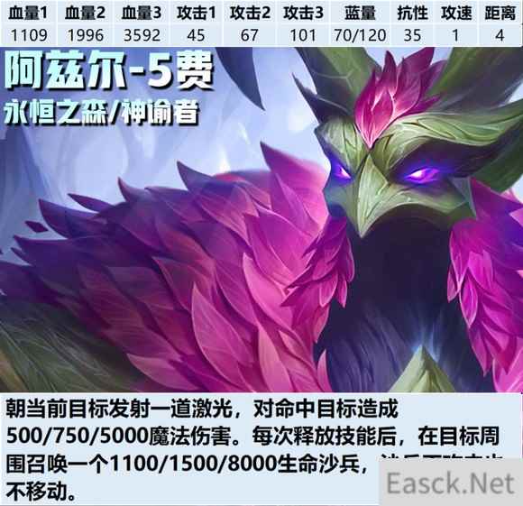 云顶之弈S11阿兹尔技能介绍
