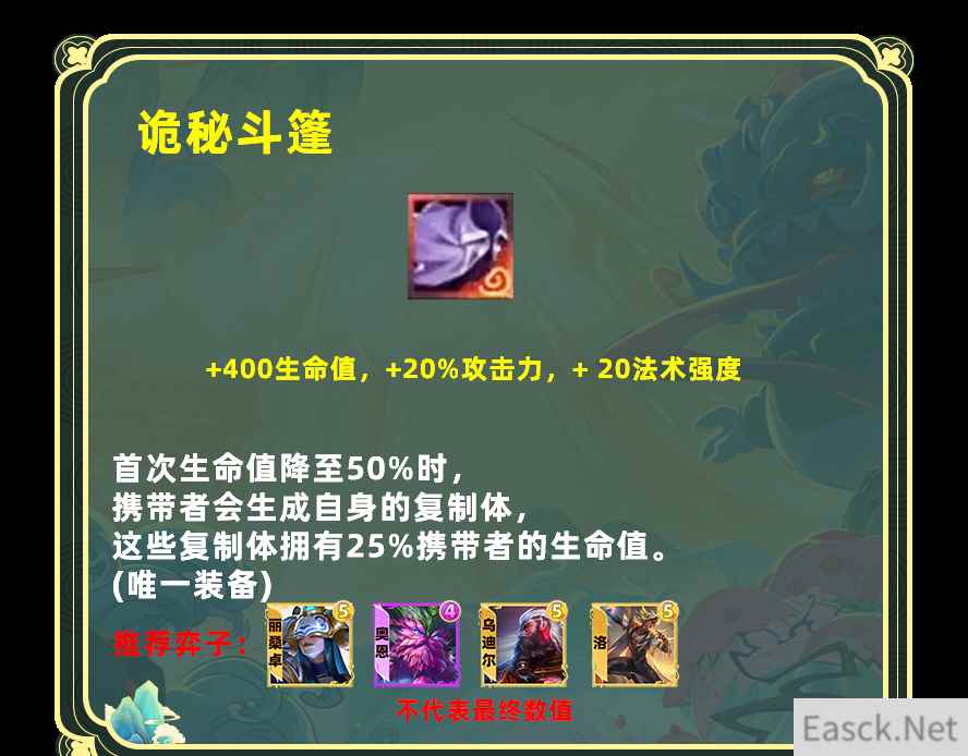 云顶之弈s11迷离风衣给谁用
