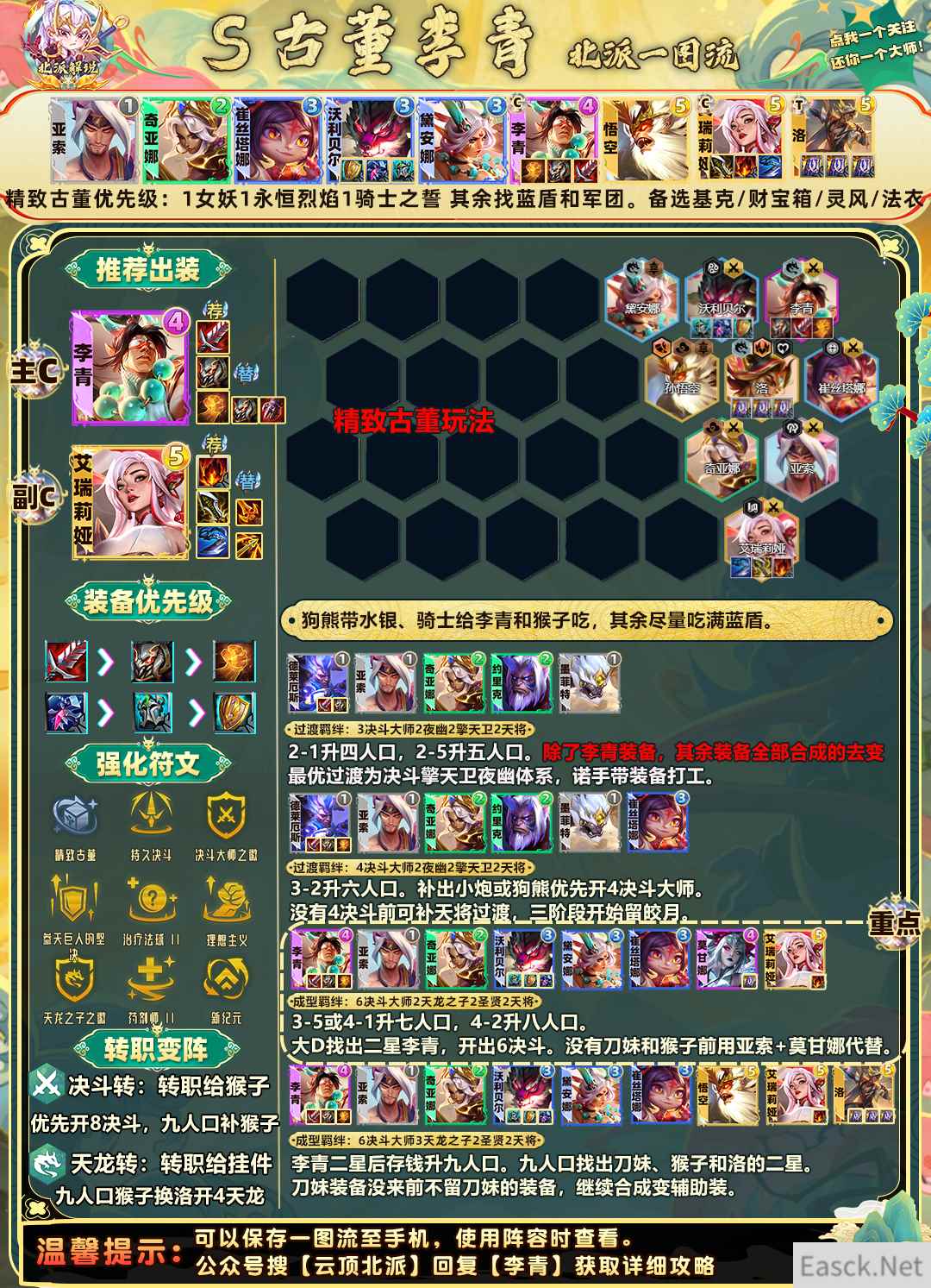 云顶之弈s11古董李青阵容推荐