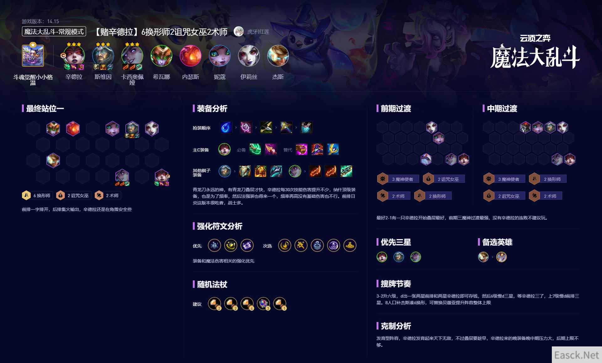 云顶之弈S12赌辛德拉阵容攻略