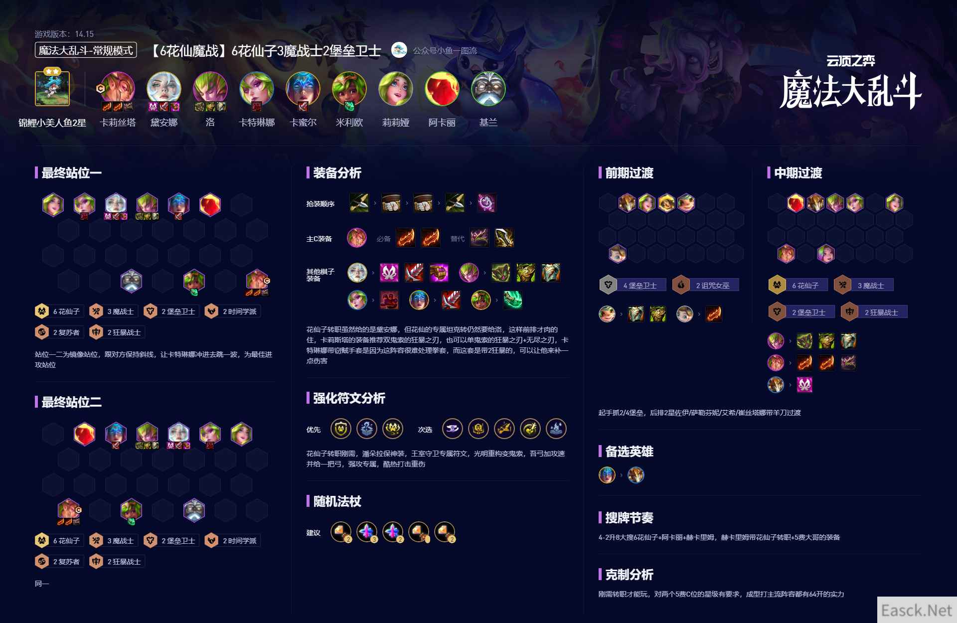 云顶之弈S126花仙魔战阵容攻略