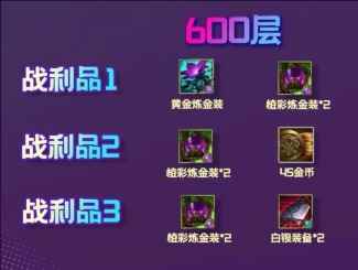 云顶之弈s13炼金男爵600层奖励一览