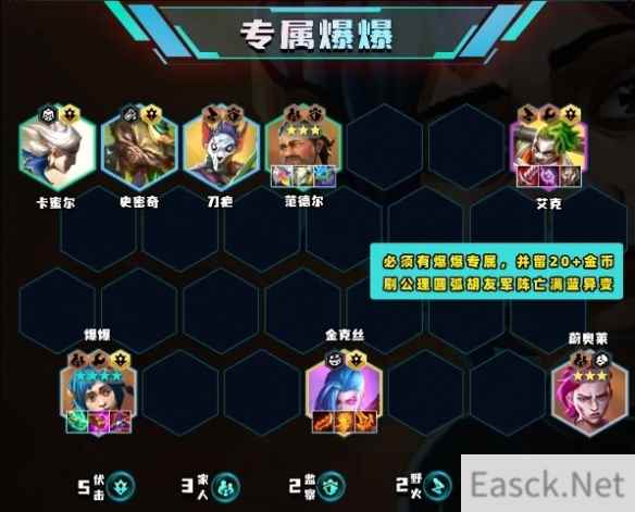 云顶之弈s13爆爆专属阵容推荐