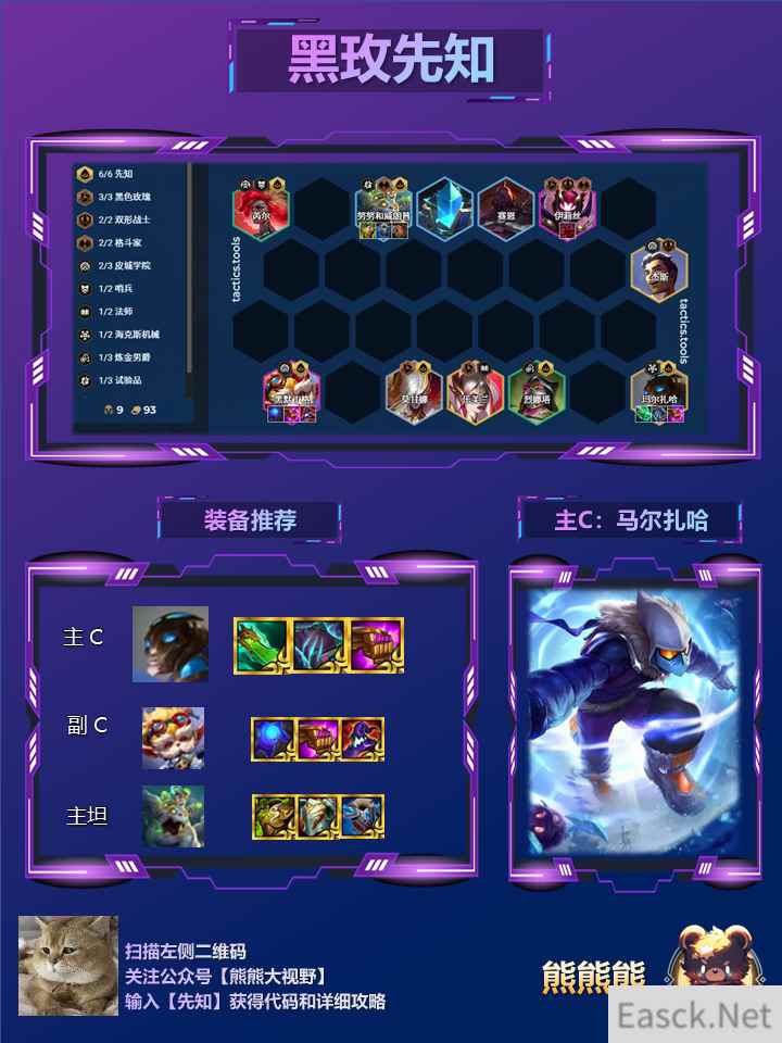 云顶之弈s13黑玫先知阵容推荐