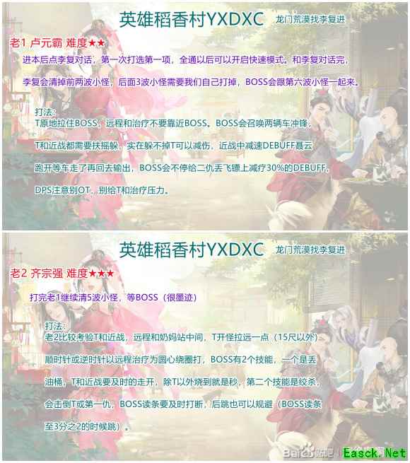 《剑网3怀旧服》英雄风雨稻香村打法攻略
