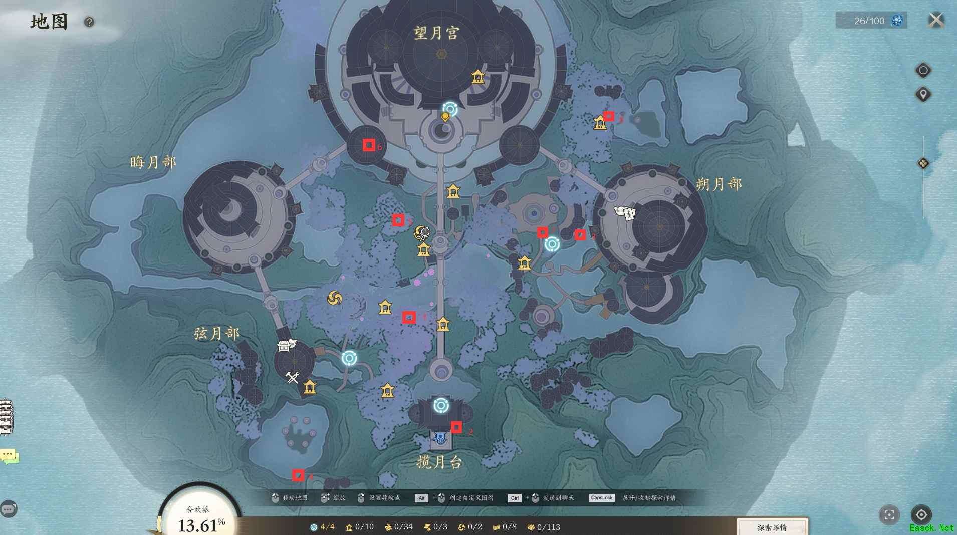 诛仙世界合欢闲涉丹青全位置一览
